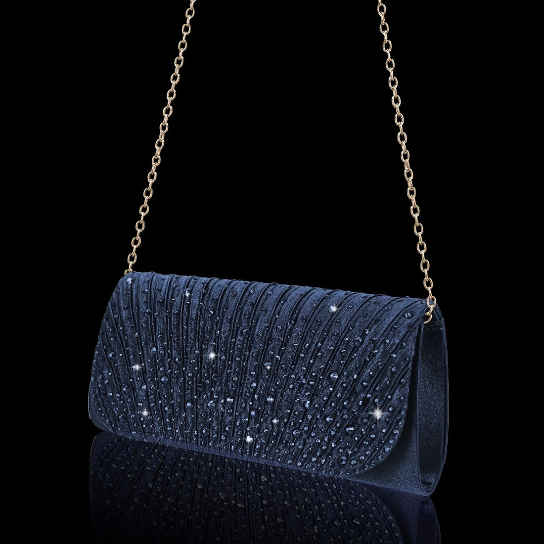 Clutch de Strass para Festa — detalhe 5 das peças do conjunto