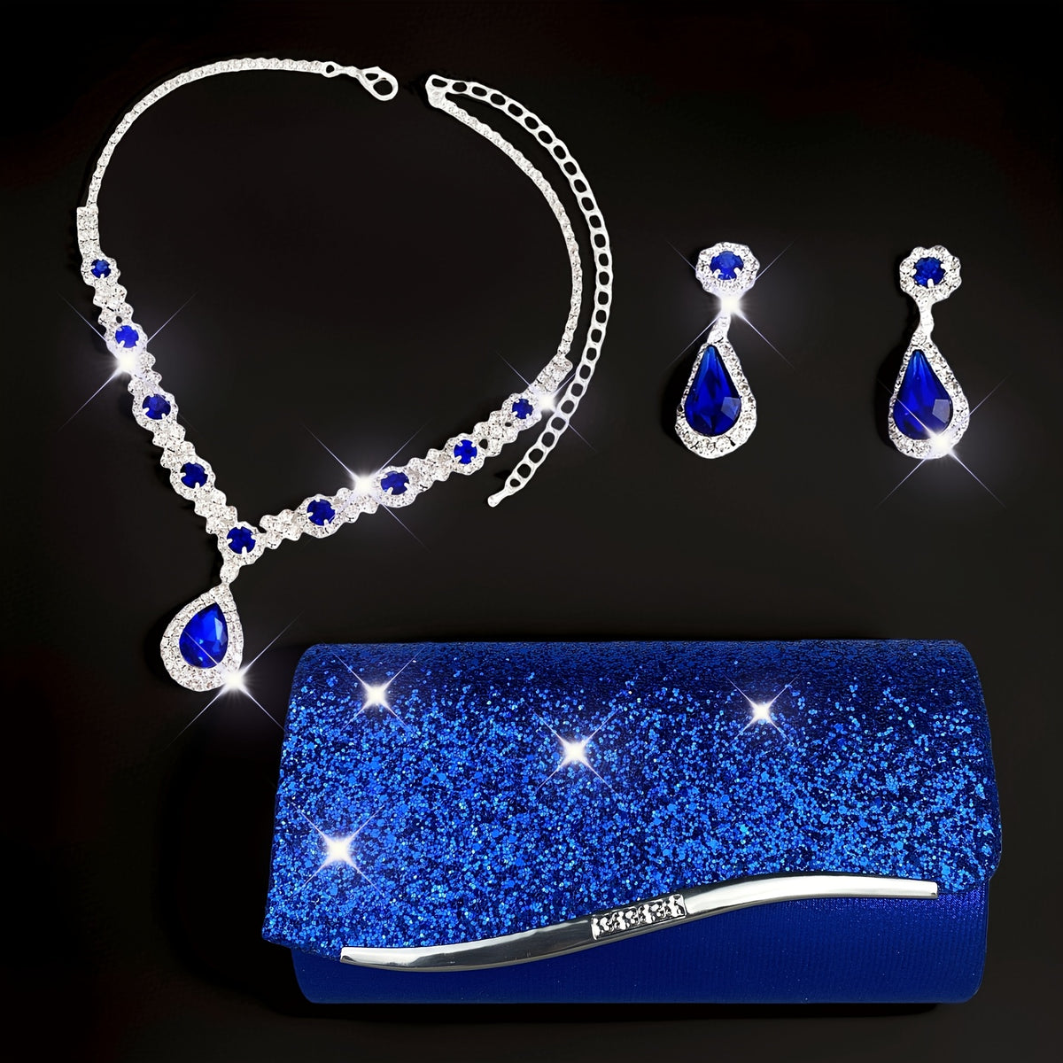 Bolsa Feminina Strass — detalhe 6 das peças do conjunto