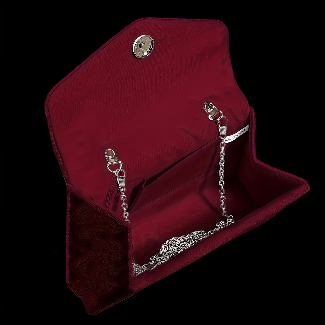 Bolsa de Festa Aveludada com Strass — detalhe 6 das peças do conjunto