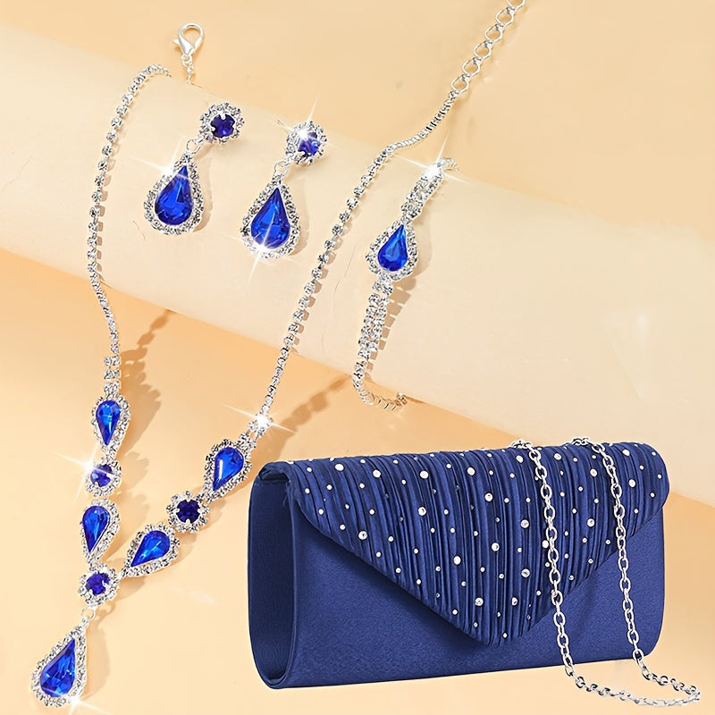 Clutch Elegante de Festa — detalhe 6 das peças do conjunto