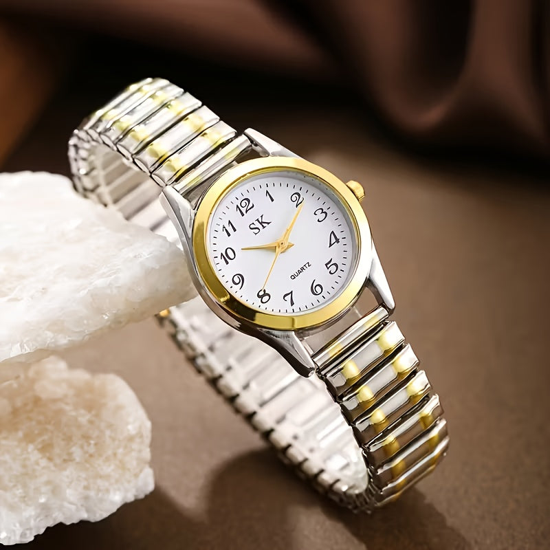 Relógio Feminino Dourado — detalhe 2 das peças do conjunto