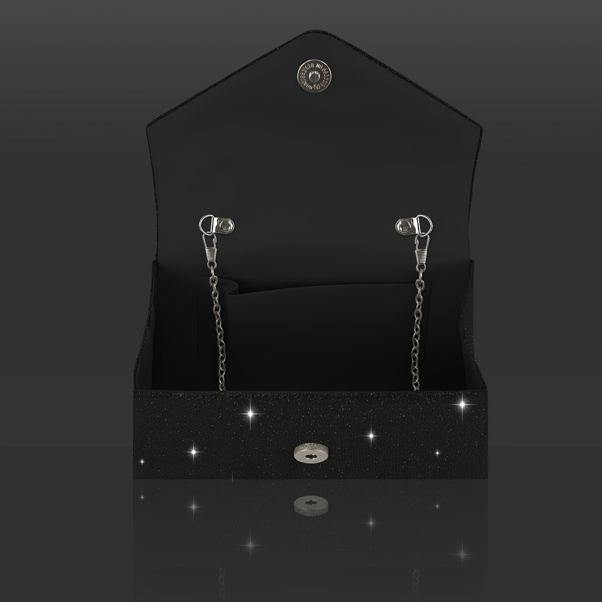 Bolsa Feminina com Laço de Strass — detalhe 6 das peças do conjunto