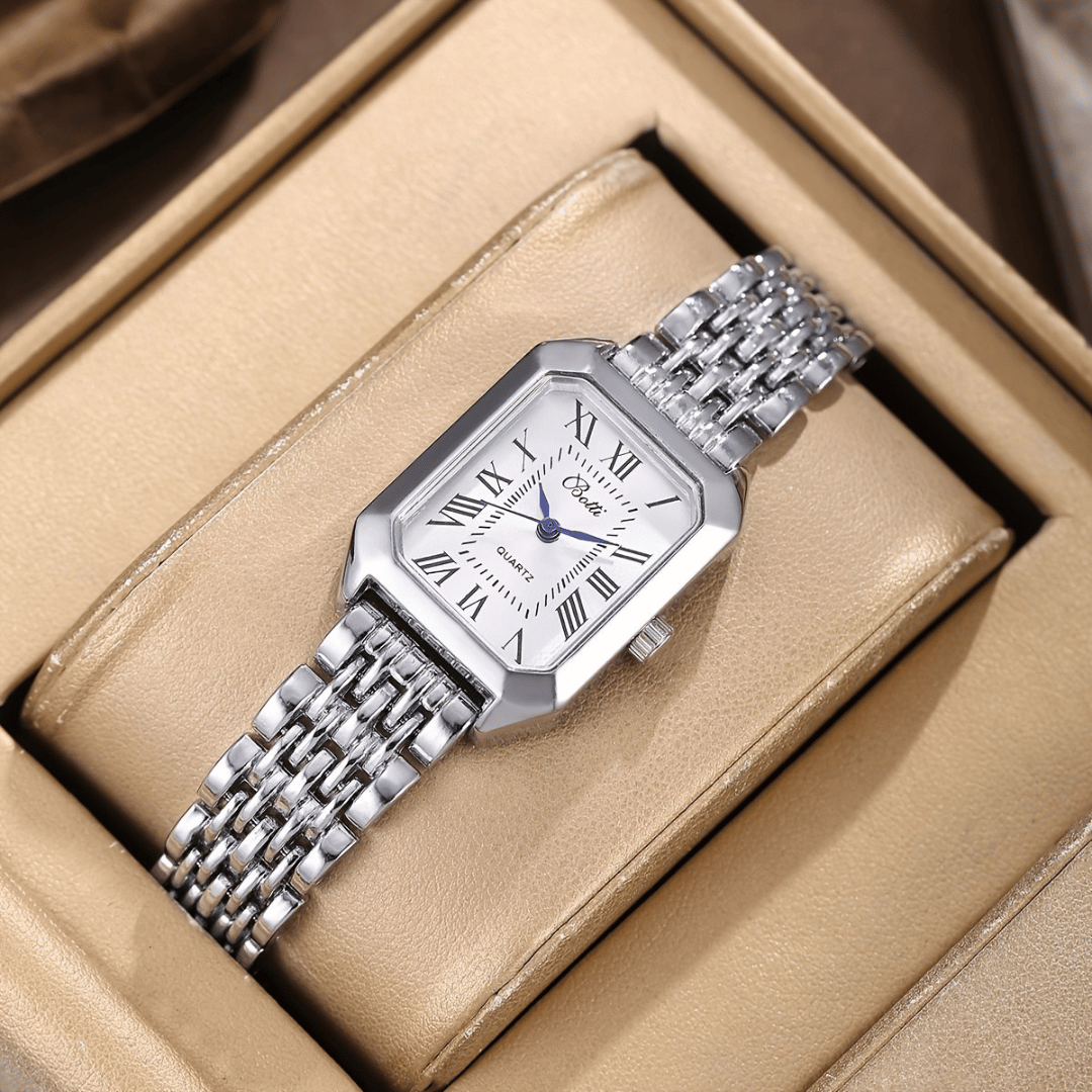 Relógio Feminino Dourado Cristal — detalhe 6 das peças do conjunto