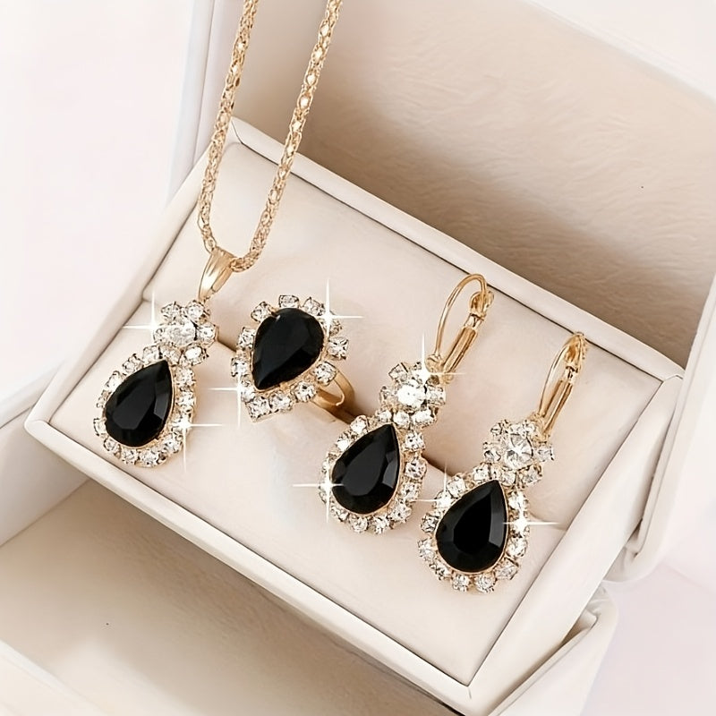 Conjunto de Joias Gotas — detalhe 5 das peças do conjunto