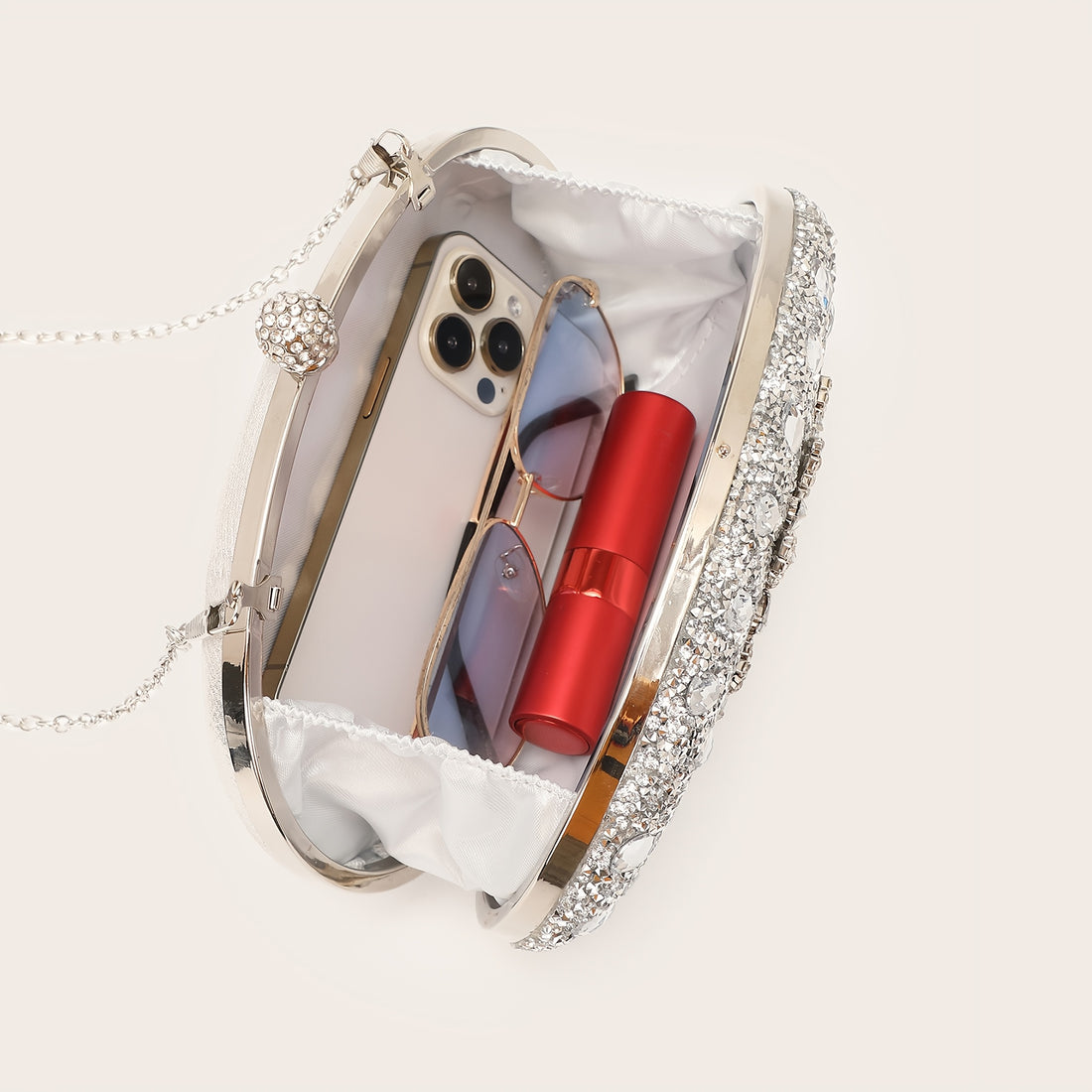 Clutch de Strass Luxo — detalhe 10 das peças do conjunto