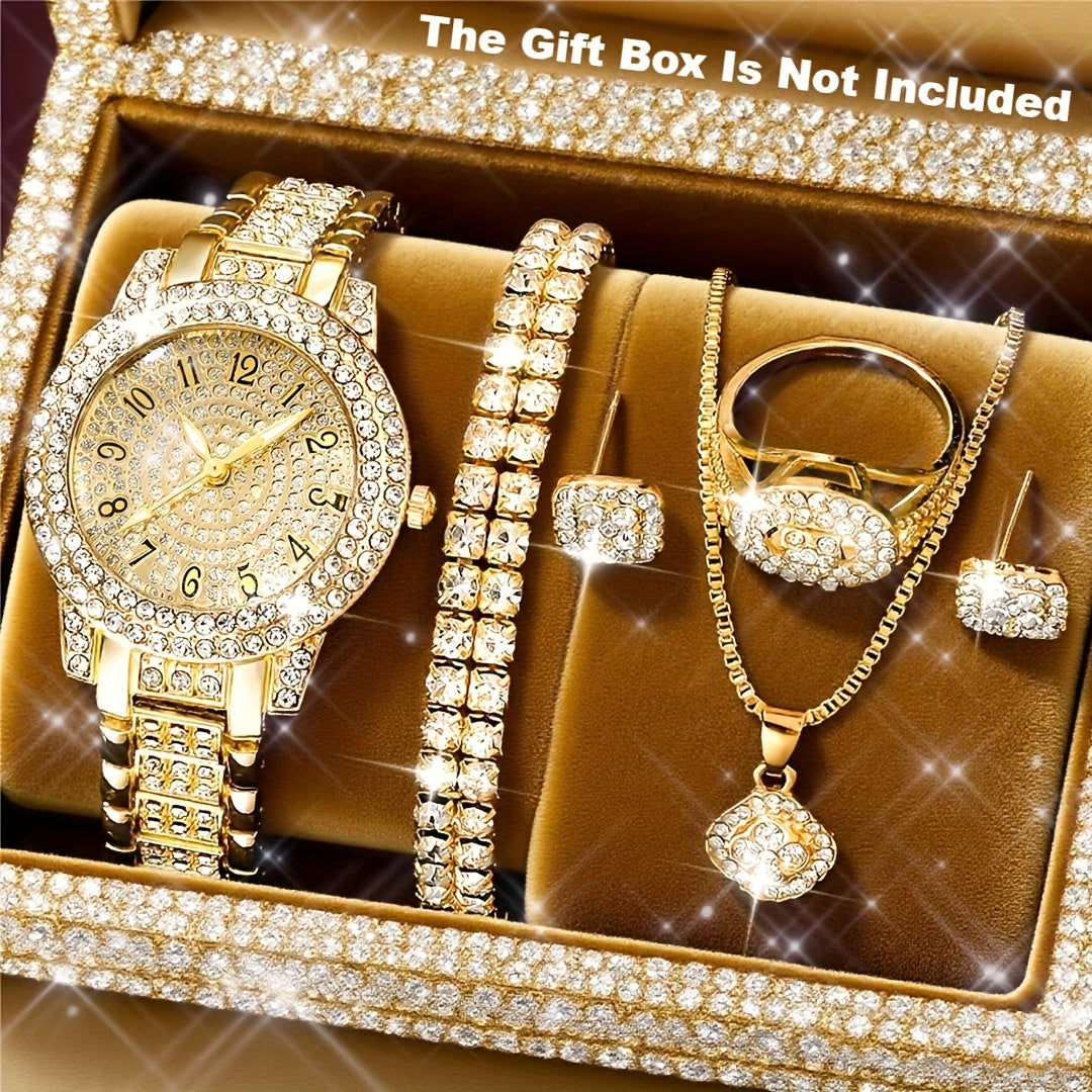 Relógio Feminino Quartzo Elegante — detalhe 3 das peças do conjunto
