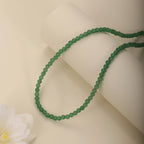 Colar Feminino de Pedras Naturais — Amazonita 4mm e Ônix Índia com Detalhes em Flor de Inverno Rosa
