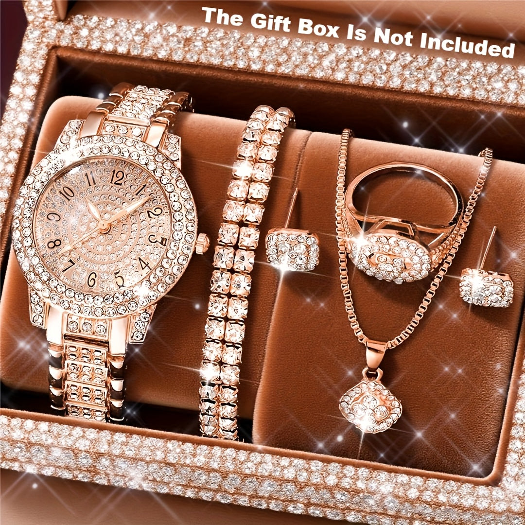 Relógio Feminino Quartzo Elegante — detalhe 4 das peças do conjunto
