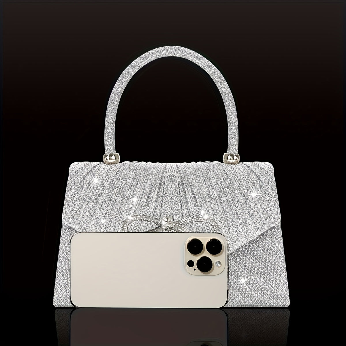 Clutch Preta com Lantejoulas — detalhe 7 das peças do conjunto