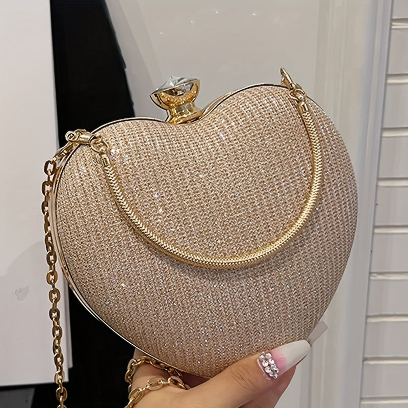 Clutch Feminina Coração — detalhe 2 das peças do conjunto