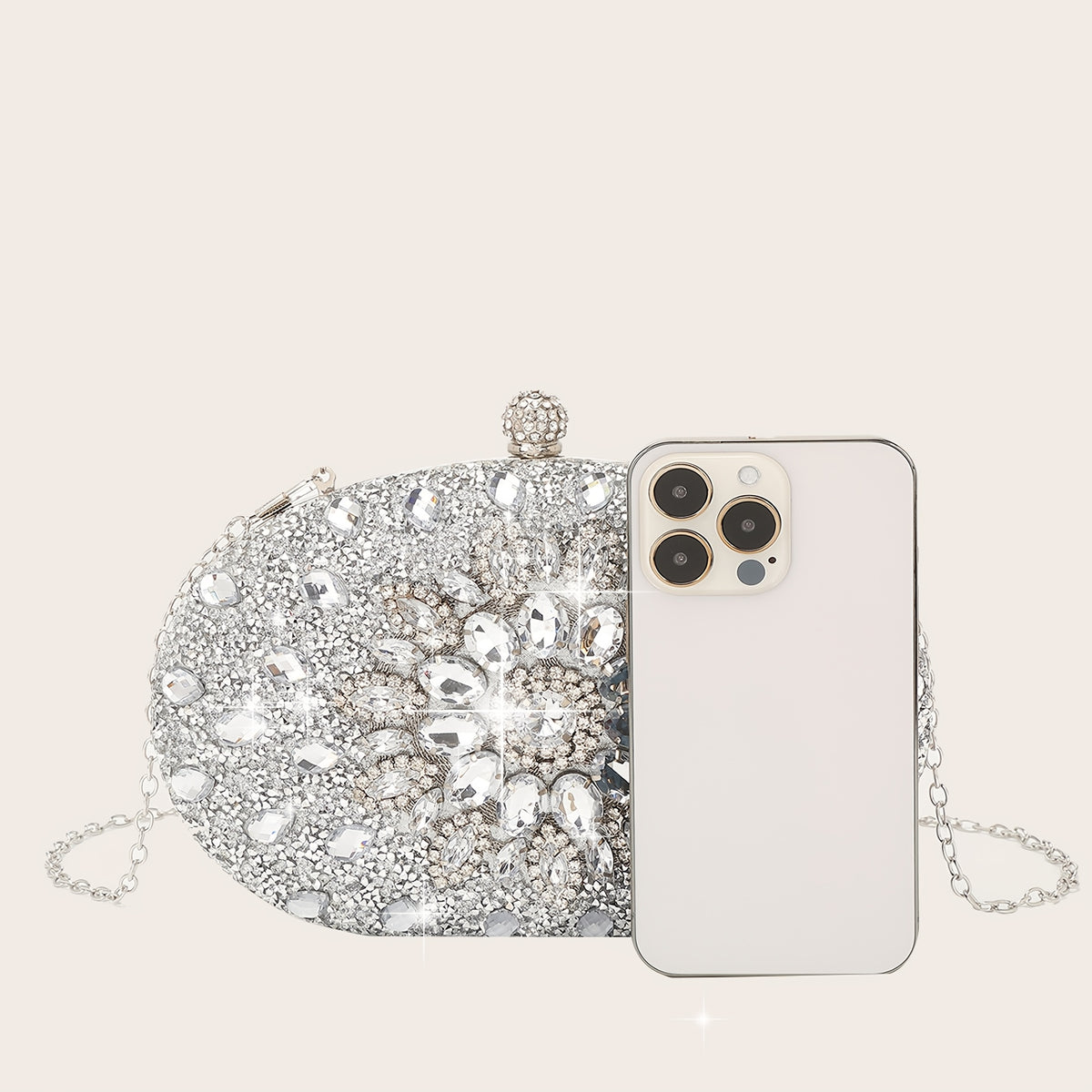 Clutch de Strass Luxo — detalhe 8 das peças do conjunto