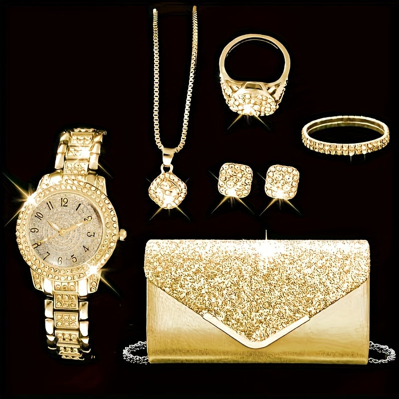 Conjunto de Joias Dourado — detalhe 3 das peças do conjunto