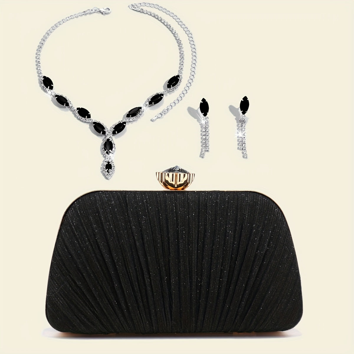 Clutch Feminina com Franjas — detalhe 10 das peças do conjunto